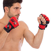 Рукавиці для змішаних єдиноборств MMA UFC Contender UHK-69140 L-XL червоний Код UHK-69140, фото 5