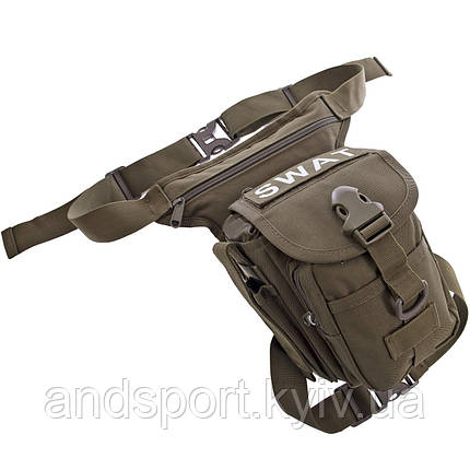 Сумка тактична на стегно SILVER KNIGHT SWAT TY-229 розмір 28х27х10 см 7 л кольору в асортименті Код TY-229, фото 1