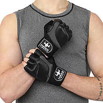 Рукавиці спортивні HARD TOUCH SB-9530 S-XL чорний Код SB-9530, фото 4