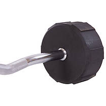 Штанга фіксована вигнута поліуретанова LI NUO TA-3623-40 довжина-120см 40кг Код TA-3623-40, фото 3