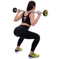 Штанга фіксована вигнута поліуретанова Zelart Urethane Barbell TA-2690-10 довжина-102см 10кг Код TA-2690-10, фото 4