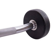 Штанга фіксована вигнута поліуретанова Zelart Urethane Barbell TA-2690-15 довжина-104см 15кг Код TA-2690-15, фото 2
