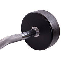 Штанга фіксована вигнута поліуретанова Zelart Urethane Barbell TA-2690-35 довжина-110см 35кг Код TA-2690-35, фото 3