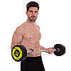 Штанга фіксована вигнута поліуретанова Zelart Urethane Barbell TA-2690-35 довжина-110см 35кг Код TA-2690-35, фото 6