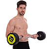 Штанга фіксована вигнута поліуретанова Zelart Urethane Barbell TA-2690-40 довжина-111см 40кг Код TA-2690-40, фото 6