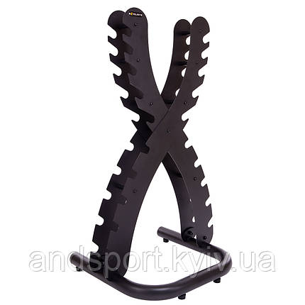 Стійка для гантелей Х-подібна Zelart TA-2652 розмір-120,5х59,5х63см Код TA-2652, фото 1