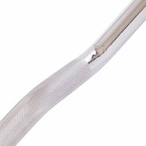 Штанга фіксована вигнута прогумована Rubber Hexagon Barbell Zelart TA-6231-35 довжина-95см 35кг Код TA-6231-35, фото 4