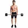 Штанга фіксована вигнута прогумована Rubber Hexagon Barbell Zelart TA-6231-45 довжина-95см 45кг Код TA-6231-45, фото 7