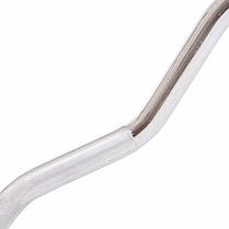 Штанга фіксована вигнута прогумована Rubber Hexagon Barbell Zelart TA-6231-50 довжина-95см 50кг Код TA-6231-50, фото 4