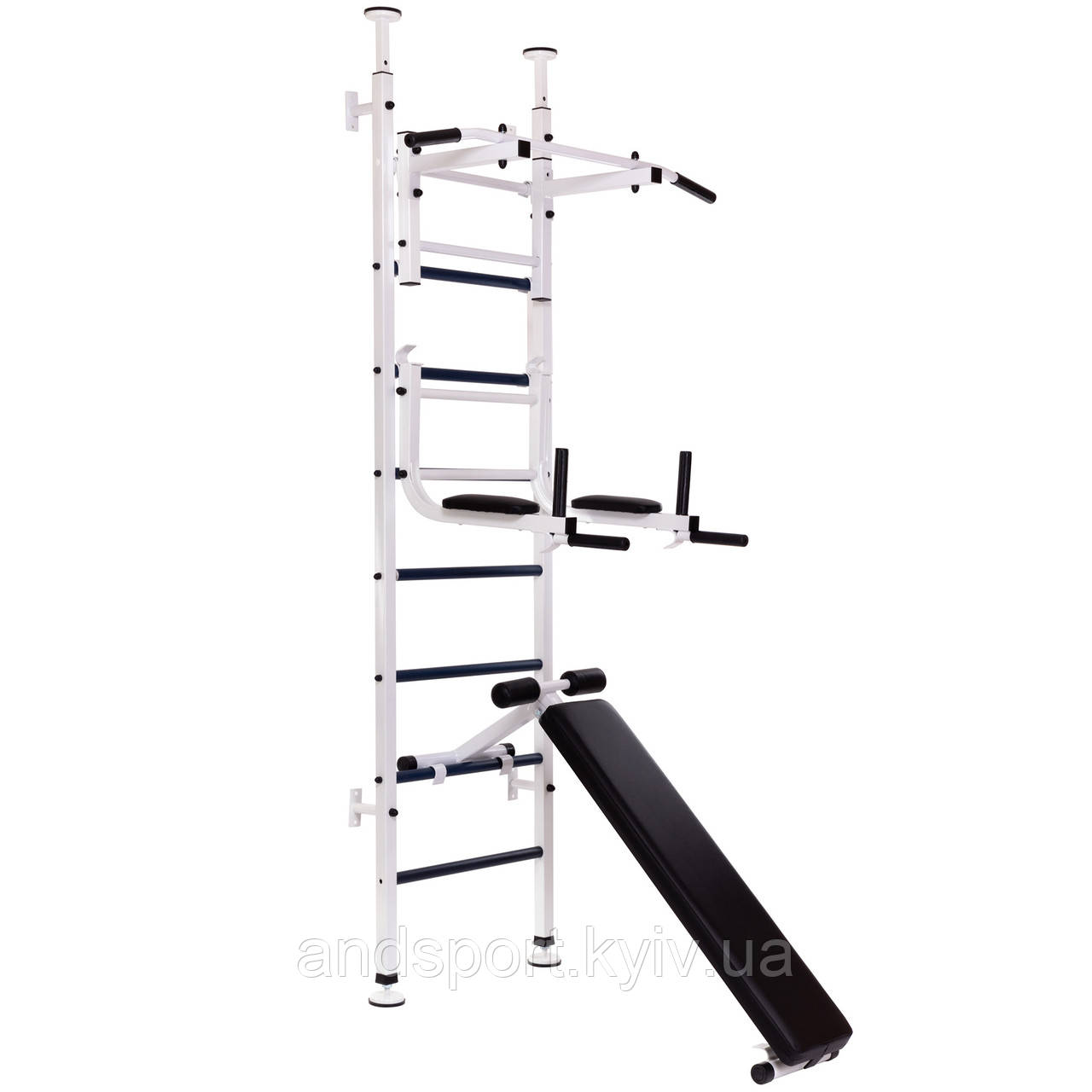 Шведська стінка-стійка з підставкою під штангу SP-Planeta L-4008 сталь сірий Код L-4008