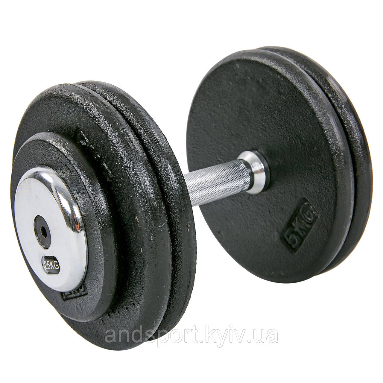 Гантель цілісна професійна RECORD TA-7231-25 1шт 25кг Код TA-7231-25