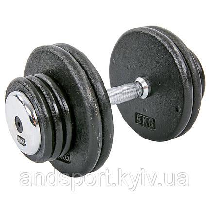 Гантель цілісна професійна RECORD TA-7231-30 1шт 30кг Код TA-7231-30, фото 1