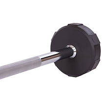 Штанга фіксована пряма поліуретанова LI NUO TA-3622-15 довжина-111см 15кг Код TA-3622-15, фото 3