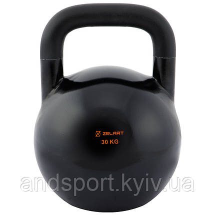 Гіря сталева чорна пофарбована Zelart TA-7795-30 30кг чорний Код TA-7795-30, фото 1