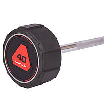 Штанга фіксована пряма поліуретанова LI NUO TA-3622-40 довжина-120см 40кг Код TA-3622-40, фото 2