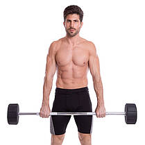 Штанга фіксована пряма поліуретанова LI NUO TA-3622-40 довжина-120см 40кг Код TA-3622-40, фото 5