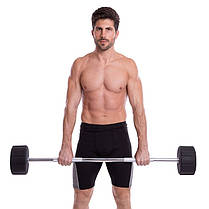 Штанга фіксована пряма поліуретанова LI NUO TA-3622-45 довжина-121см 45кг Код TA-3622-45, фото 5