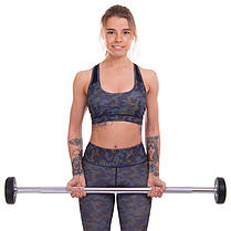 Штанга фіксована пряма поліуретанова Zelart Urethane Barbell TA-2689-10 довжина-103см 10кг Код TA-2689-10, фото 5