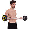 Штанга фіксована пряма поліуретанова Zelart Urethane Barbell TA-2689-25 довжина-106см 25кг Код TA-2689-25, фото 6