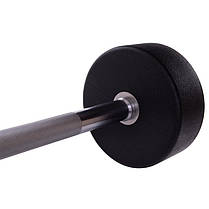 Штанга фіксована пряма поліуретанова Zelart Urethane Barbell TA-2689-40 довжина-112см 40кг Код TA-2689-40, фото 3