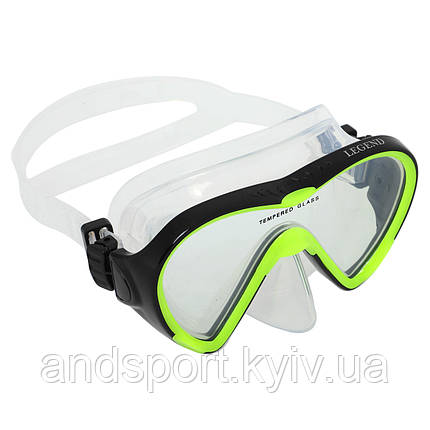 Маска для плавання в пластиковому боксі LEGEND M148-SIL кольору в асортименті Код M148-SIL, фото 1