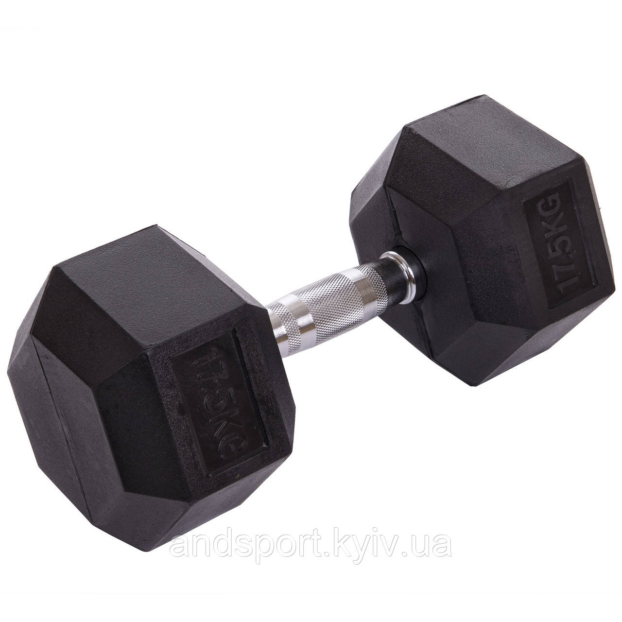 Гантель цільна шестигранна SP-Planeta SC-8013-17,5 1шт 17,5кг Код SC-8013-17_5