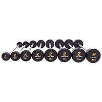 Штанга фіксована пряма прогумована Zelart Rubber Coated Barbell TA-2685-40 довжина-95см 40кг Код TA-2685-40, фото 5