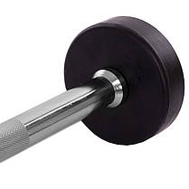 Штанга фіксована пряма прогумована Zelart Rubber Coated Barbell TA-2685-5 довжина-95см 5кг Код TA-2685-5, фото 3