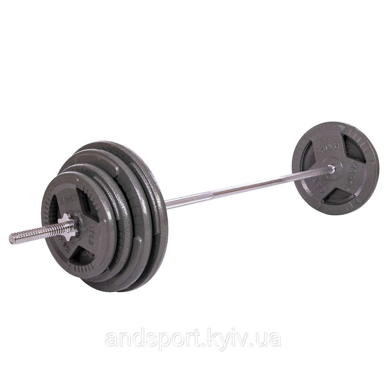 Штанга пряма зі сталевими дисками SP-Sport TA-2431-115 довжина-1,8м 28мм 115кг Код TA-2431-115