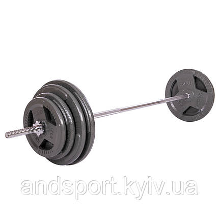 Штанга пряма зі сталевими дисками SP-Sport TA-2431-115 довжина-1,8м 28мм 115кг Код TA-2431-115, фото 1