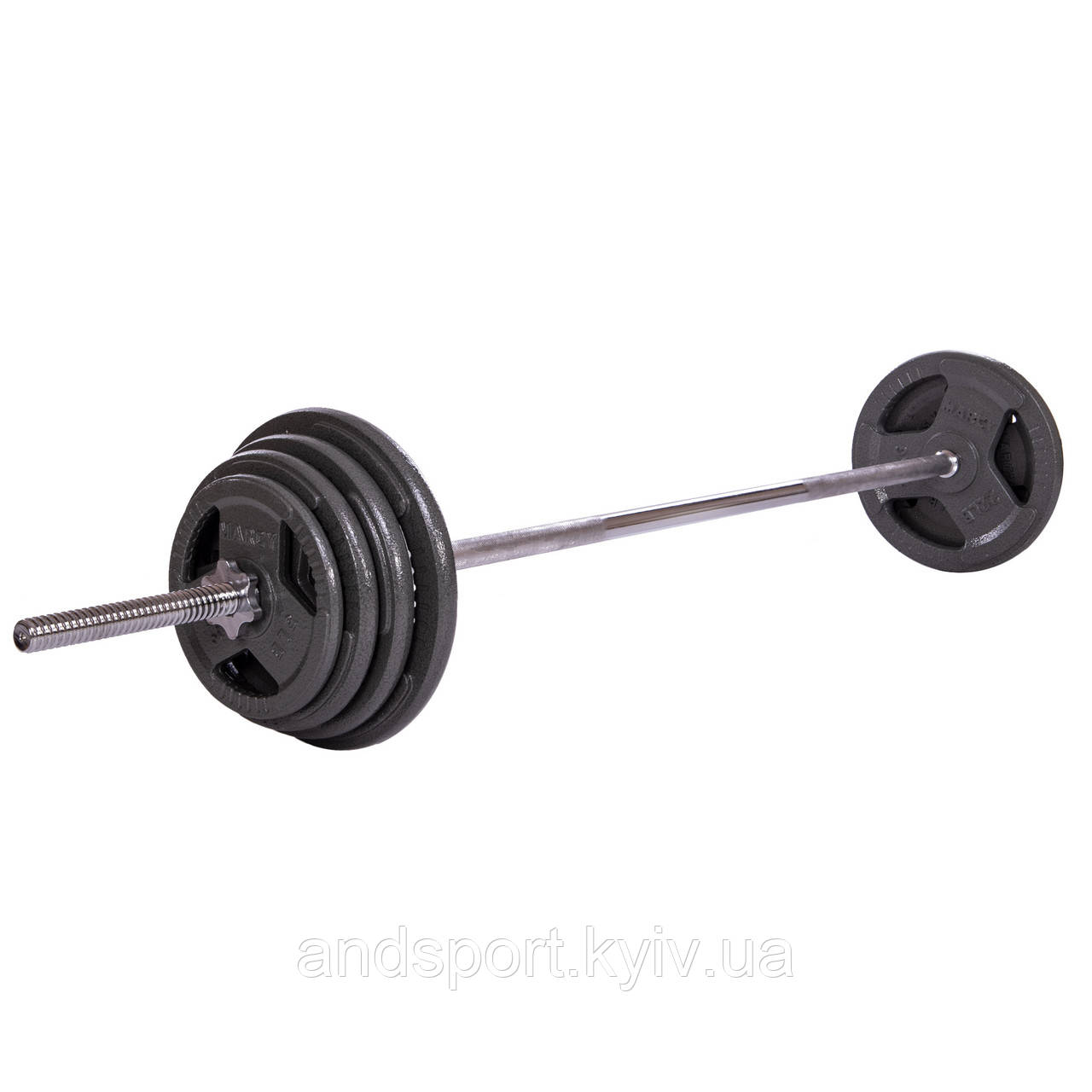 Штанга пряма зі сталевими млинцями SP-Sport TA-2431-57 довжина-1,8 мм, 57 кг Код TA-2431-57