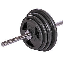 Штанга пряма зі сталевими млинцями SP-Sport TA-2431-57 довжина-1,8 мм, 57 кг Код TA-2431-57, фото 2