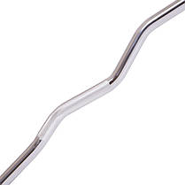 Штанга фіксована вигнута поліуретанова LI NUO TA-3623-30 довжина-116см 30кг Код TA-3623-30, фото 4