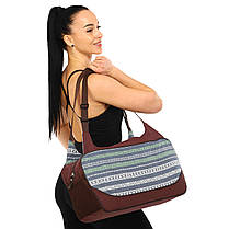 Сумка для фітнесу та йоги KINDFOLK Yoga bag SP-Sport FI-8366-3 сірий-синій Код FI-8366-3, фото 3
