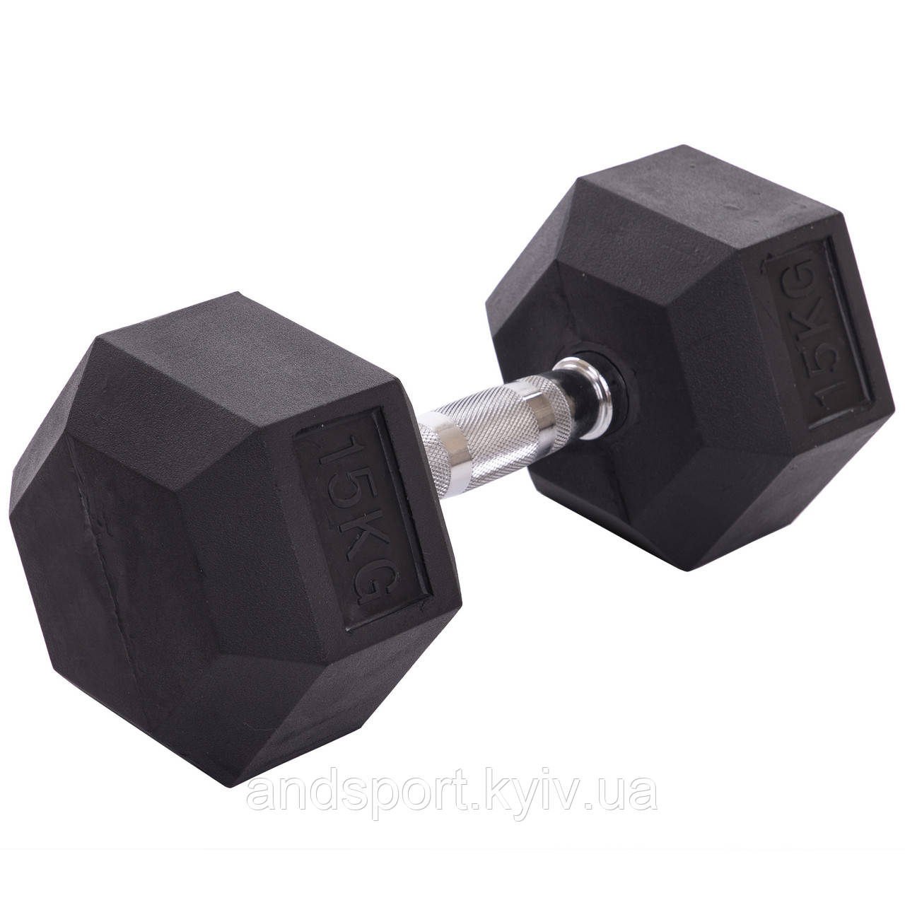 Гантель цільна шестигранна Zelart TA-2679-15 1шт 15кг Код TA-2679-15