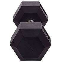 Гантель цільна шестигранна Zelart TA-2679-15 1шт 15кг Код TA-2679-15, фото 2