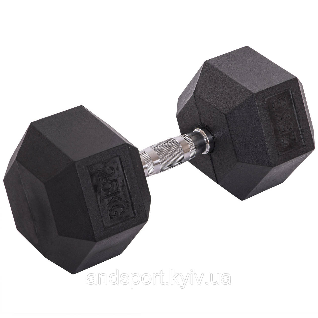 Гантель цільна шестигранна Zelart TA-2679-25 1шт 25кг Код TA-2679-25