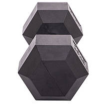 Гантель цільна шестигранна Zelart TA-2679-25 1шт 25кг Код TA-2679-25, фото 2