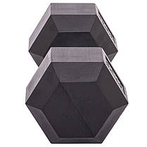 Гантель цільна шестигранна Zelart TA-2679-30 1шт 30кг Код TA-2679-30, фото 2