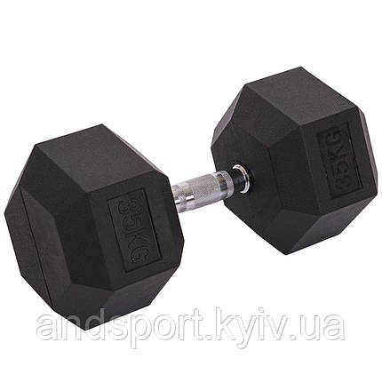 Гантель цільна шестигранна Zelart TA-2679-35 1шт 35кг Код TA-2679-35, фото 1