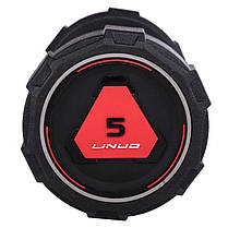 Гантель цілісна професійна LI NUO TA-3618-5 1шт 5кг чорний Код TA-3618-5, фото 2