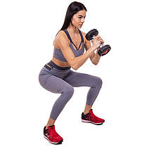 Гантель цілісна професійна LI NUO TA-3618-5 1шт 5кг чорний Код TA-3618-5, фото 5