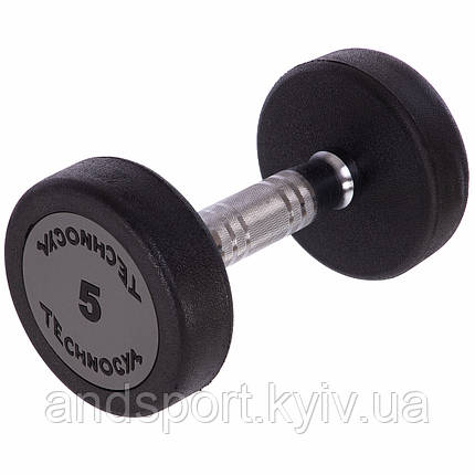 Гантель цілісна професійна TECHNOGYM LN-1254-5 1шт 5кг Код LN-1254-5, фото 1