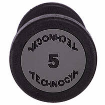 Гантель цілісна професійна TECHNOGYM LN-1254-5 1шт 5кг Код LN-1254-5, фото 2