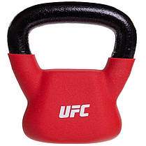 Гиря сталева з вініловим покриттям UFC UHA-69692 вага 4кг червоний Код UHA-69692, фото 3