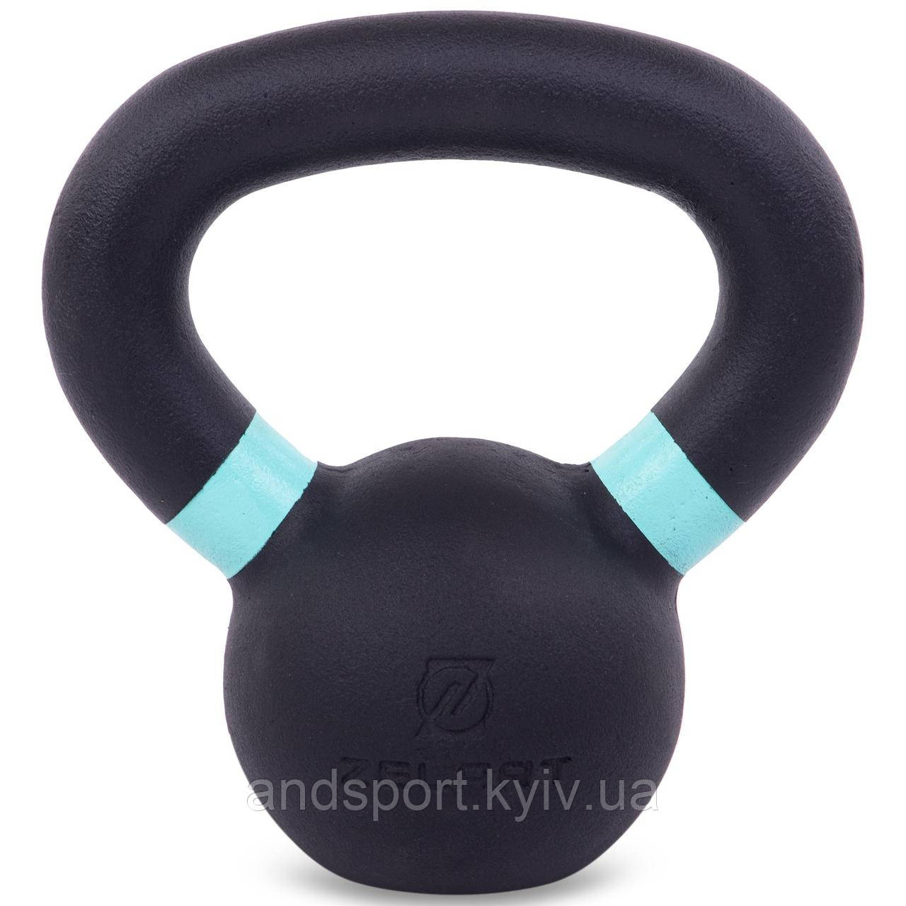 Гиря чавунна пофарбована Zelart TA-3638-4 вага 4 кг чорна Код TA-3638-4