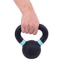 Гиря чавунна пофарбована Zelart TA-3638-4 вага 4 кг чорна Код TA-3638-4, фото 5