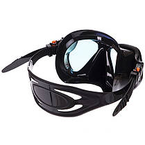 Набір для плавання маска з трубкою и ластами Zelart M266S-SN120S-F19 чорний Код M266S-SN120S-F19, фото 3