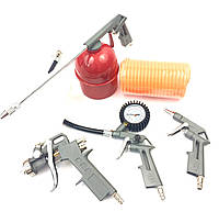 Пневматичний фарбопульт, Набір пневматичний, Фарбопульт для компресора 5 од LEX (Польща), STK