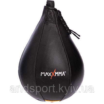 Груша боксерська підвісна краплеподібна пневматична MAXXMMA SS01 25x18см чорний Код SS01, фото 1